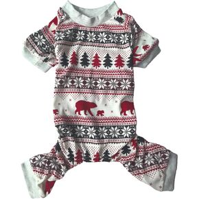 Pumpkin Fall Leaves Thanksgiving Dog Pajamas Clothes Male Female Pet Onesie PJS for Autumn Seasons Medium 16"