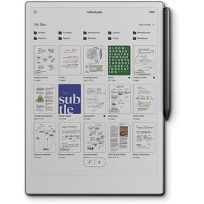 reMarkable Paper Pro Bundle – Mosaic Weave | Includes 11.8" reMarkable Paper Tablet, Marker Plus Pen with Eraser, and a Book Folio Cover in Mosaic Weave – Basalt