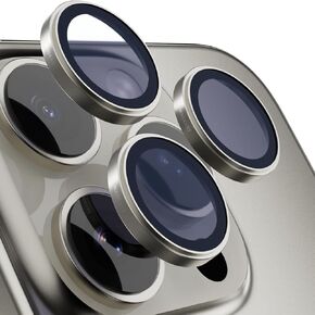 MAGEASY Sapphire Lens Protector for iPhone 16 Pro 6.3" & iPhone 16 Pro Max 6.9" (3 Lens) - Titanium Desert | Lenz