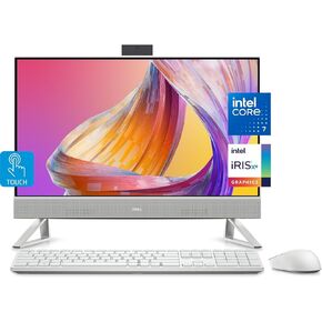 Dell Inspiron 24 5420 All in One Desktop, 24" FHD IPS Touchscreen, 13th Gen Intel i7-1355U (10-Cores), 32GB DDR4 RAM, 1TB PCIe SSD, WiFi 6E, SD Card Reader, Wireless Mouse&KB, Windows 11