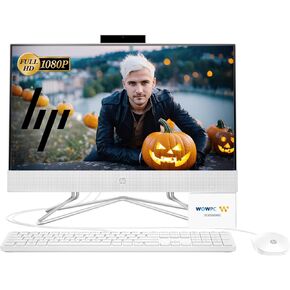 HP All-in-One Desktop Computer | 2024 Model | 21.5" FHD 1920 x 1080 | 32GB RAM | 1TB Storage (512GB PCIe SSD + 512GB External Hard Drive) | Wired Keyboard & Mouse | Intel Processor | Windows 11 Pro