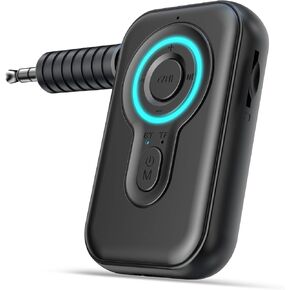 Bluetooth Receiver for Car, Upgraded 3 in 1 Bluetooth Transmitter Receiver Mp3 Player, Bluetooth 5.4 AUX Adapter for Car, TV, Headphones, Speakers, Hands-Free Calls, 12H Battery Life