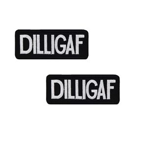 Do I Look Like I Give a F DILLIGAF Embroidered Iron On Patch Motorcycle Biker patches