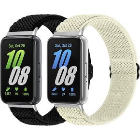 Elastic Nylon Bands Only Compatible with Samsung Galaxy Fit 3 Bands for Men Women,Solo Loop Soft Adjustable Stretchy Sport Replacement Strap Wristband for Samsung Galaxy Fit 3