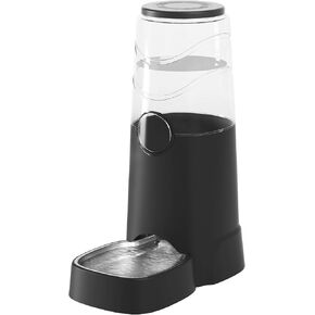 Automatic 8L Dog Water Dispenser with Stainless Steel Bowl Gravity Waterer,Gravity Water Dispenser,Automatic Gravity Dog Water Bowl Dispenser,Large Capacity for Small Medium Large Dogs Cats