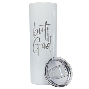 But God - Parent (Pink, Skinny Tumbler)