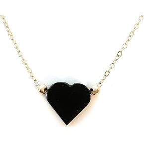 Azabache Necklace, Chain of Protection, Love, Chain of Heart, Protection from the Evil Eye, Corazon de Azabache, Azabache Heart, Collar de Azabache, Heart Necklace, Protection Necklace. in Saudi Arabia