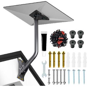 Starlink Gen 3 Pipe Mount Kit, Adjustable Any Angle,starlink Internet kit Satellite Long Wall Mount,Adapter for Starlink V3 Roof Mount,Starlink Standard Dish Antenna
