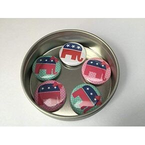 Republican Preppy Elephant Magnet Set