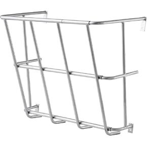 VEVOR Livestock Hay Feeder, 18.5 Gallons Large Capacity, Heavy-Duty Steel Goat Hay Rack, 24.4" Long Wall Mounted Horse Hay Holder, Multiple Sided Feeding Rack for Sheep Farm Livestock Indoor Outdoor
