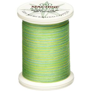 YLI 24450-V92 3-Ply 40wt T-40 Cotton Quilting Variegated Thread, 500 yd, London Drizzle
