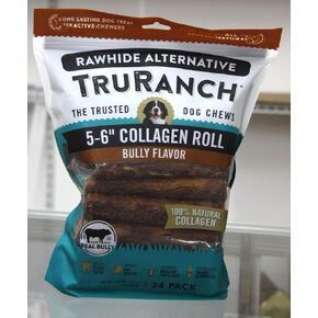 Collagen Roll 5-6'' Bully Flavor, 24 ct., 3.16 Pound (Pack of 1)