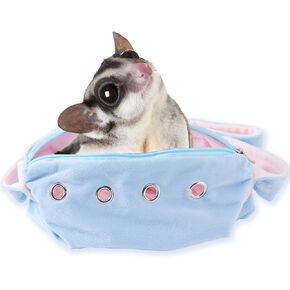 حقيبة ربط صغيرة للحيوانات الأليفة من Meow&Woof Sugar Glider مع حزام وحزام للطائرات الشراعية والفئران والقنفذ والهامستر في الهواء الطلق باللون الوردي in Kuwait