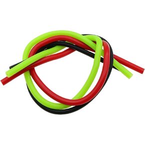 3 PCS Archery Peep Sight Tubing 31cm/12Inch Bow Peep Sight Rubber Tubing Archery Peep Sight Replacement Tube (Black Red Green,Tube Only)