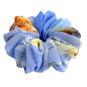 26 Colors Available, Colorful Big Scrunchies for Hair, Soft Chiffon Ponytail Holder, Cute Birthday Gift for Women Girl Teen, Holiday Accessory (Brown Leopard)