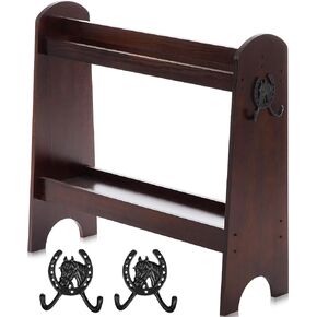 Pine Wood Saddle Rack Saddle Stand for English and Western Saddles Horse Tack Organizers Horse Supplies Accessories Equipment for Displaying Trophy Saddles at Home