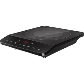 Empava Portable Induction Hot Plate Cooktop, Single 1 Burner Countertop Cooker, 3 Preset Modes, Shatter-proof Flat Glass Top, 110~120 Volt Plug in Electric Stove for Kitchen, Outdoor Camping, RV