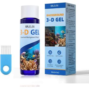 Aquarium Background Gel - 1 OZ (30ml), Aquarium Glue for Fish Tank Background Solution, Fish Tank Poster Glue, Fish Tank Glue, Clear Glue, No Odor, Easy to Apply, Clear and Bright