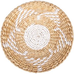 Craft County Hanging Wicker Wall Decoration – Add to Any Bedroom, Living, Sunroom – Available in Basket or Sun Pattern