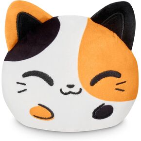 TeeTurtle 4" Reversible Bear Plushie - Cute Kawaii Heart and Broken Heart - Soft Stuffed Animal