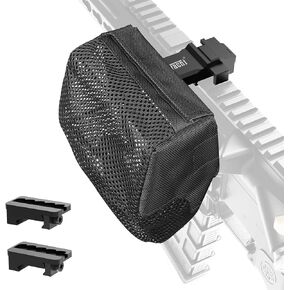 Feyachi Brass Catcher, Heat Resistant Nylon Mesh Cartridge Collector with Quick-Release Picatinny Mount and Zippered Bottom for Convenient Brass Collection at The Range