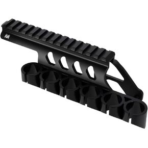 Monstrum Side Saddle Shotgun Shell Holder V2 | 12 Gauge Compatible with Remington 870/TAC-14/1100 Series Shotguns