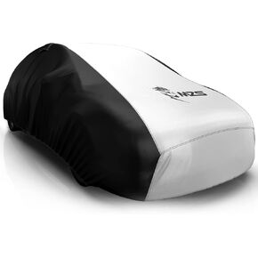 MZS SUV Car Cover for Automobiles All Weather Waterproof Protection Universal fits up to 210 inch Two Tone Full Exterior Covers - Tear Scratch Dust UV Wind Proof Vents Adjustable Buckle