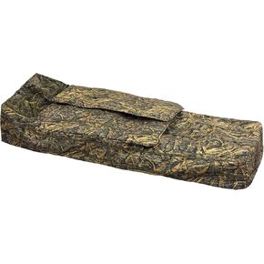 TR Waterfowl Layout Hunting Blind 600-Denier Fabric, with Mesh Face Screen and Backpack Carry Straps, Padded Seat and Headrest, Water Resistant for Duck Goose Hunting