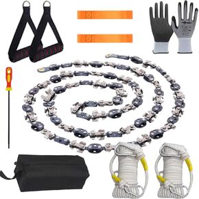 Manganese Steel Rope Saw,68-Tooth Dual-Sided Rope Saw Tree Saw High Limb,Rope Chain Saw With Durable Emergency Safety Rope For Tree Trimming, High Limb Work,Outdoor Emergency And Survival Tools