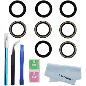 4pcs OEM Original Back Rear Camera Glass Lens Replacement for Samsung Galaxy S21 and S21 Plus (All Carriers) with Adhesive Preinstalled with Repair Tools Kit