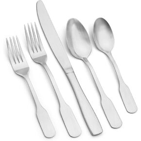 Silverware Set, Stainless Steel Flatware Cutlery Set For 8, 40-Piece Kitchen Utensil Set Include Spoons And Forks Set, Satin Polished Finished, Dishwasher Safe.