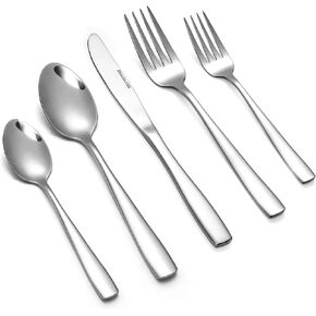 Eslite Stainless Steel Silverware Cutlery Set,50- Piece,Service for 10