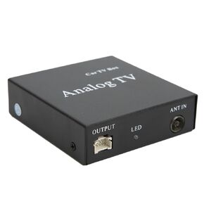 Uxsiya Car Analog TV Box, Analog TV Receiver Convenient Use Stable Transmission Clear Picture for Auto Video Accessories