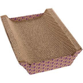 SmartyKat Super Scratcher Chaise Corrugated Cat Scratcher, Catnip Infusion Technology - Brown, One Size