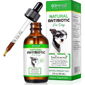Natural Antibiotics for Dogs, Dog Antibiotics Supports Dog Allergy and Itch Relief, Dog Multivitamin, Pet Antibiotics, for All Breeds (2 Fl Oz)