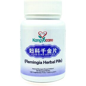 Qian Jin Pian 千金片 - Flemingia Herbal Pills - Chronic Pelvic Discomfort Relief, Vaginal Odor Relief - Promote Women's Health - No Antibiotics - All Natural - 126 Ct (1)
