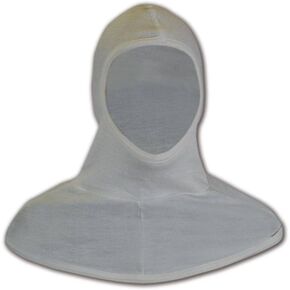 MAGID Flame Resistant (FR) Long Style Nomex Balaclava, 1 Hood, National Safety Apparel Long Style Hood, White, NOM20, 1 Pairs, (NOM20)