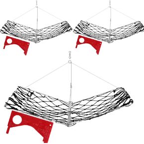 3 Set Castable Crab Trap with Red Crab Gauge and Bait Clip Foldable Crabjaw Trap Crab Snare Crabbing Net Crabbing Equipment for Crabbing Crab Lobster Fish