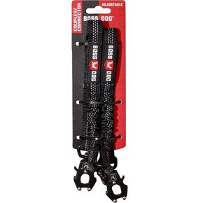 Boss Dog Tactical Dual Bungee Coupler Leash Attachment, Black, Adjustable