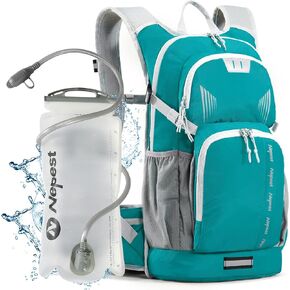 Hiking Backpack with 3L Water Bladder, 18L Hydration Pack Backpack for Women & Men, Lightweight Day Pack, hydropack for Hiking, Cycing, Running