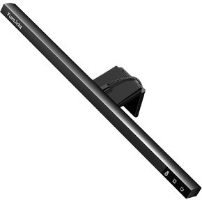 Monitor Light Bar, Computer Monitor Lamp for Eye Caring LED Dimmable Screen Light Bar, Touch Control USB Powered Screenbar for Desk/Office/Home/Game, Black