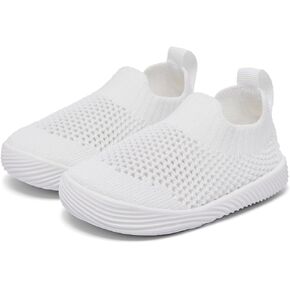MORENDL Toddler Shoes Baby Walking Sock Shoes Non-Slip Breathable Boys & Girls Sneakers Infant Tennis Shoes Mesh