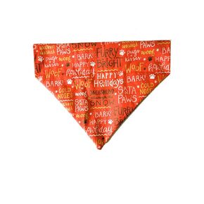 Christmas Dogs Over the Collar Dog Bandana That Slips onto Their Existing Collar Size (Medium)
