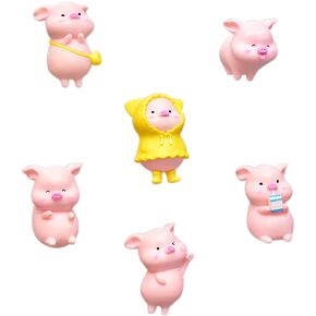 Animal Refrigerator Pasted with 12Pcs Magnet Household Decoration, Refrigerator, Magnetic White Board or Blackboard glrovazas Creative Cute Pig Shaped Magnet Resin Magnet