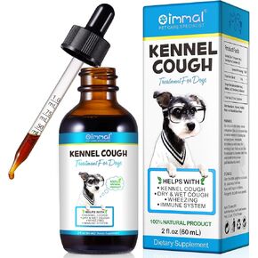 Kennel Cough for Dogs- Kennel Cough Treatment, Natural Cough Supplement for Dogs, Gentle Dog Congestion Relief, Liquid Dog Allergy Relief