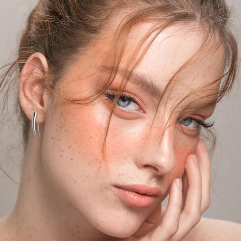 أقراط نيزك سحب من خلال أقراط من الفضة الإسترلينية أقراط متدلية مضادة للحساسية أقراط متدلية أقراط مفتوحة للنساء in Kuwait