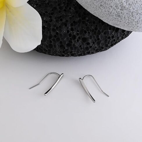 أقراط نيزك سحب من خلال أقراط من الفضة الإسترلينية أقراط متدلية مضادة للحساسية أقراط متدلية أقراط مفتوحة للنساء in Kuwait