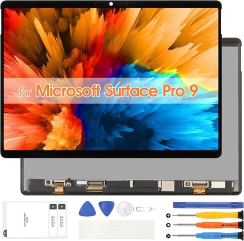 Screen Replacement for Microsoft Surface Pro 9 2038 1996 1997 LCD Screen (2022 & 2023) 2880x1920 LCD Display Digitizer Touch Screen Assembly with Tools(Black,13 inch) in Saudi Arabia