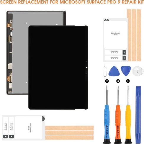 Screen Replacement for Microsoft Surface Pro 9 2038 1996 1997 LCD Screen (2022 & 2023) 2880x1920 LCD Display Digitizer Touch Screen Assembly with Tools(Black,13 inch) in Saudi Arabia