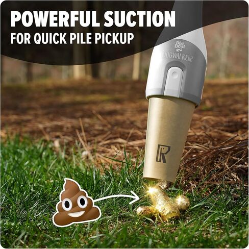 Dirt Devil Dogwalker, Portable Handheld Vacuum, No-Contact Poop Scooper for Dogs, Ideal for Dogs up to 50 Pounds, Dog Poop Scooper for Yard Cleanup and Walks in Saudi Arabia
